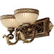 Seville 2 Light 23 inch Palacial Bronze with Gilded Accents Bath Vanity Wall Light