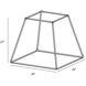Z-Bar Rise LED 26 inch Silver Pendant Ceiling Light, Square
