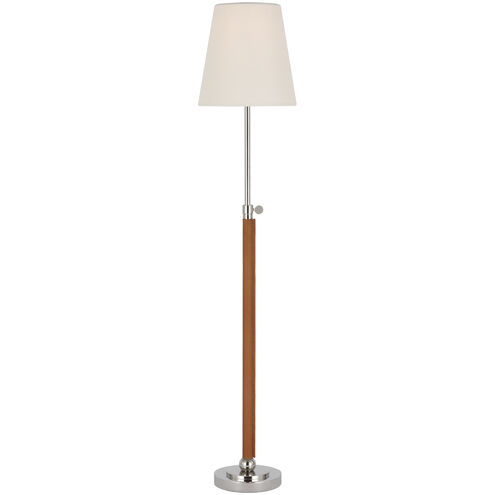 Thomas O'Brien Bryant2 24.5 inch 15.00 watt Polished Nickel and Natural Leather Wrapped Table Lamp Portable Light