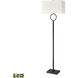 Staffa 62 inch 150.00 watt Matte Black Floor Lamp Portable Light