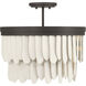 Briscade 6 Light 18 inch Dark Bronze Semi-Flush Mount Ceiling Light