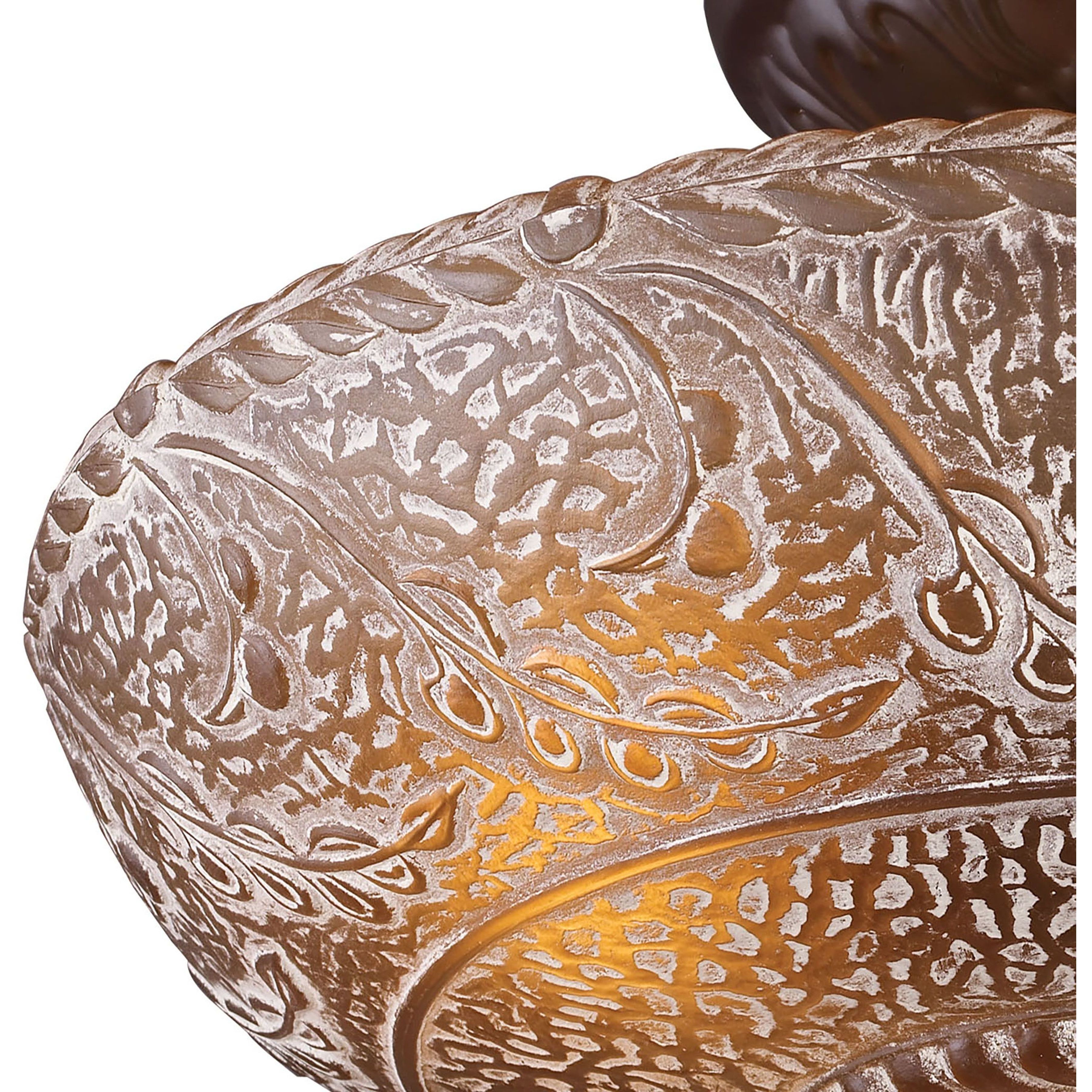 Norwich 3 Light 14 inch Oiled Bronze Semi Flush Mount Ceiling Light