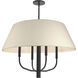 Dalia 4 Light 24 inch Matte Black Chandelier Ceiling Light