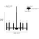 Skyva 6 Light 24.25 inch Matte Black Chandelier Ceiling Light