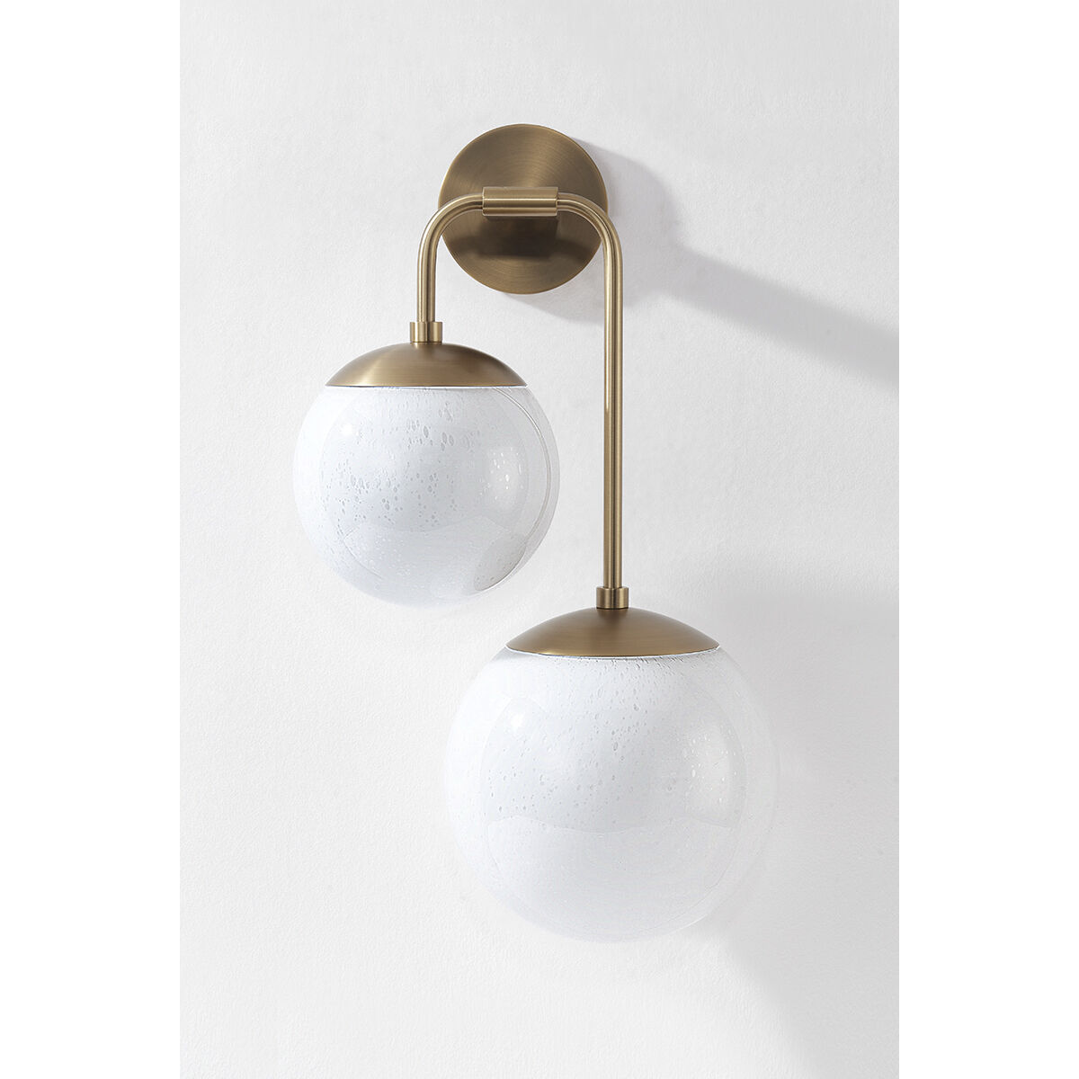 Brogan 2 Light 12.75 inch Patina Brass Wall Sconce Wall Light