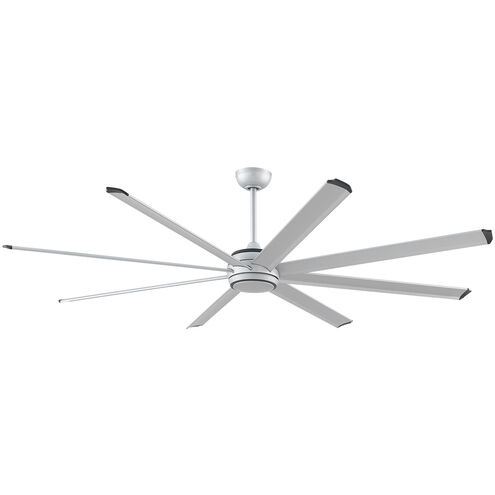 Stellar Silver and Black Accents Ceiling Fan Motor in Silver with Black Tip, Blades Sold Separately