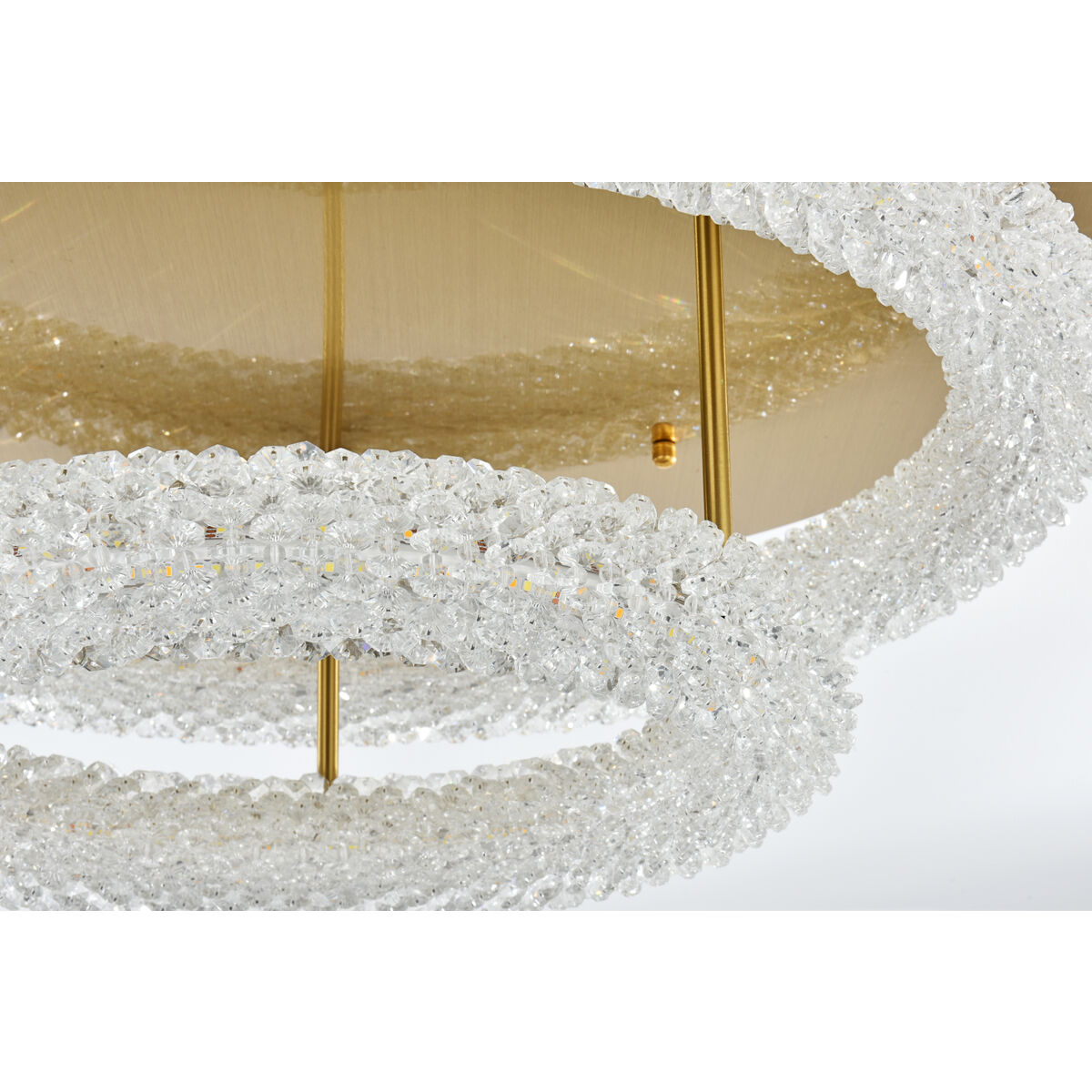 Bowen 2 Light 26 inch Satin Gold Flush Mount Ceiling Light