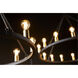 Paxton 8 Light 27 inch Noir and Aged Brass Chandelier Ceiling Light