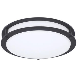 EnviroLite LED 14 inch Matte Black Flush Mount Ceiling Light