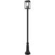Hartwell 4 Light 116.75 inch Sand Black Outdoor Post Mounted Fixture