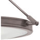 Collier LED 22 inch Antique Nickel Indoor Semi-Flush Mount Ceiling Light