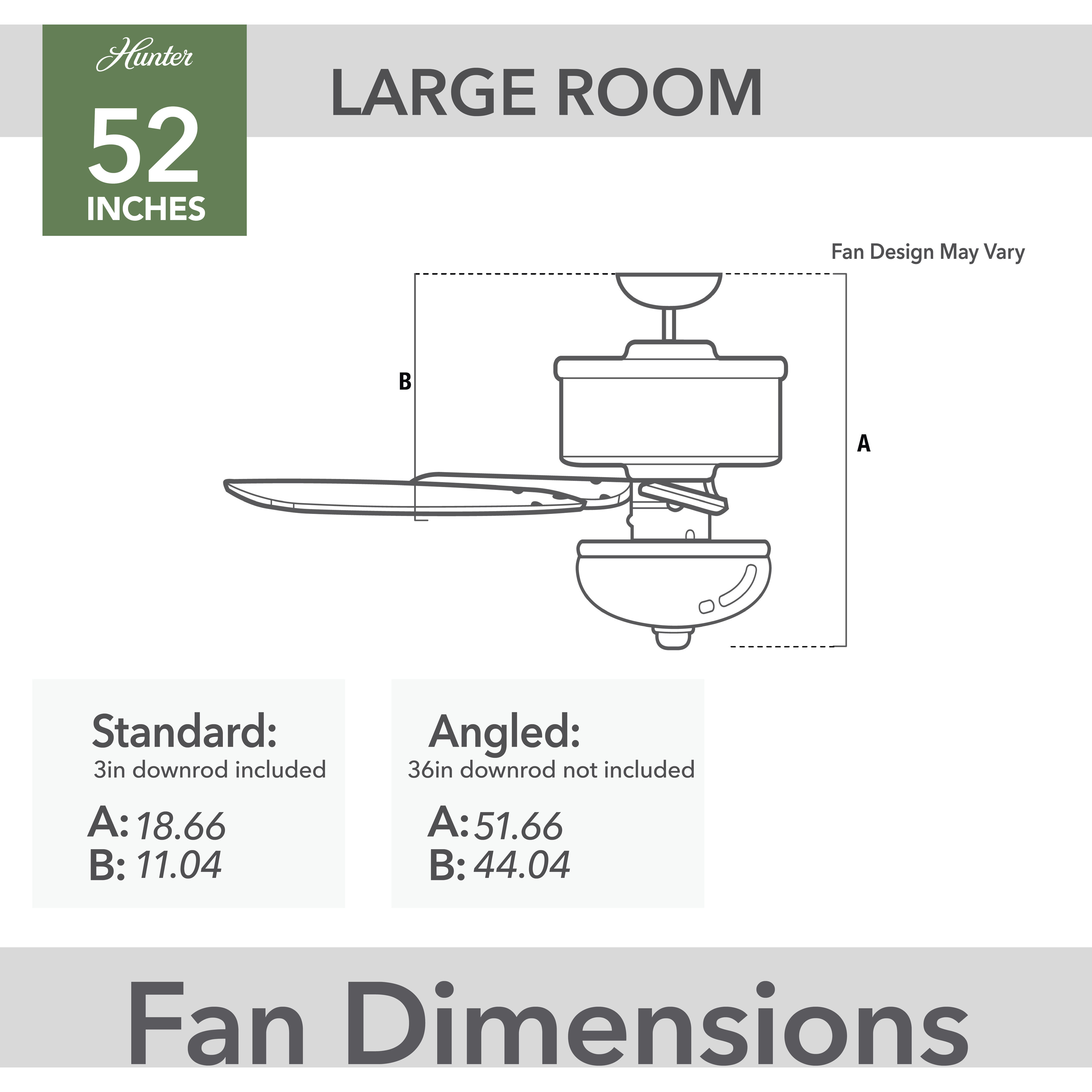 Pro's Best 52 inch Brushed Nickel with Greyed Walnut/American Walnut Blades Ceiling Fan
