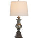 Worthby 32 inch 150.00 watt Dark Silver Table Lamp Portable Light