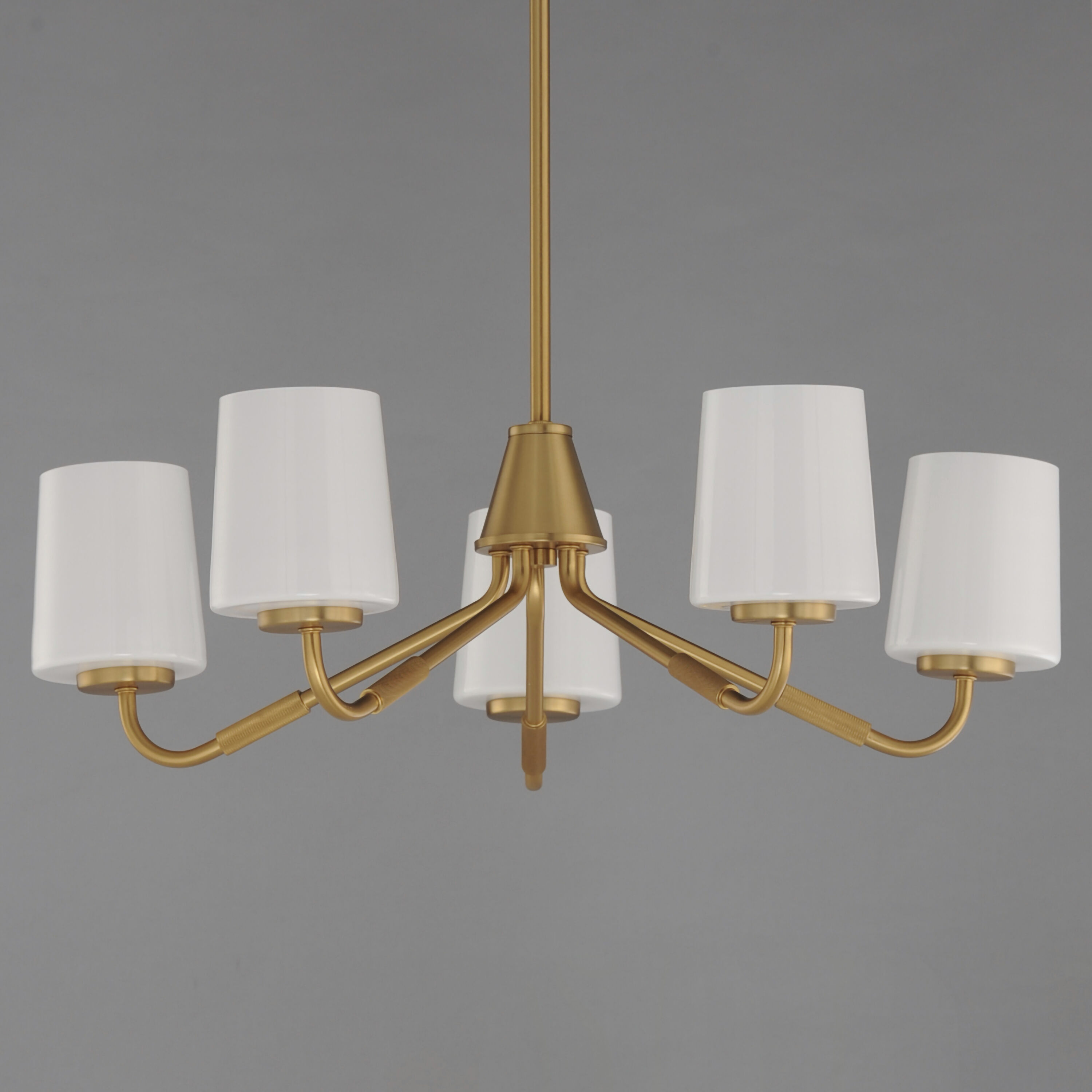 Durham 5 Light 26 inch Natural Aged Brass Single-Tier Chandelier Ceiling Light