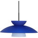 Trilo 15 1 Light Black Cord Pendant Ceiling Light
