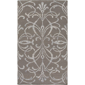 Stallman 36 X 24 inch Brown and Green Area Rug, Wool, Viscose, and Cotton