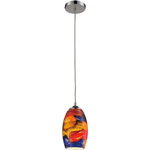 Surrealist 1 Light 5 inch Polished Chrome Mini Pendant Ceiling Light in Incandescent