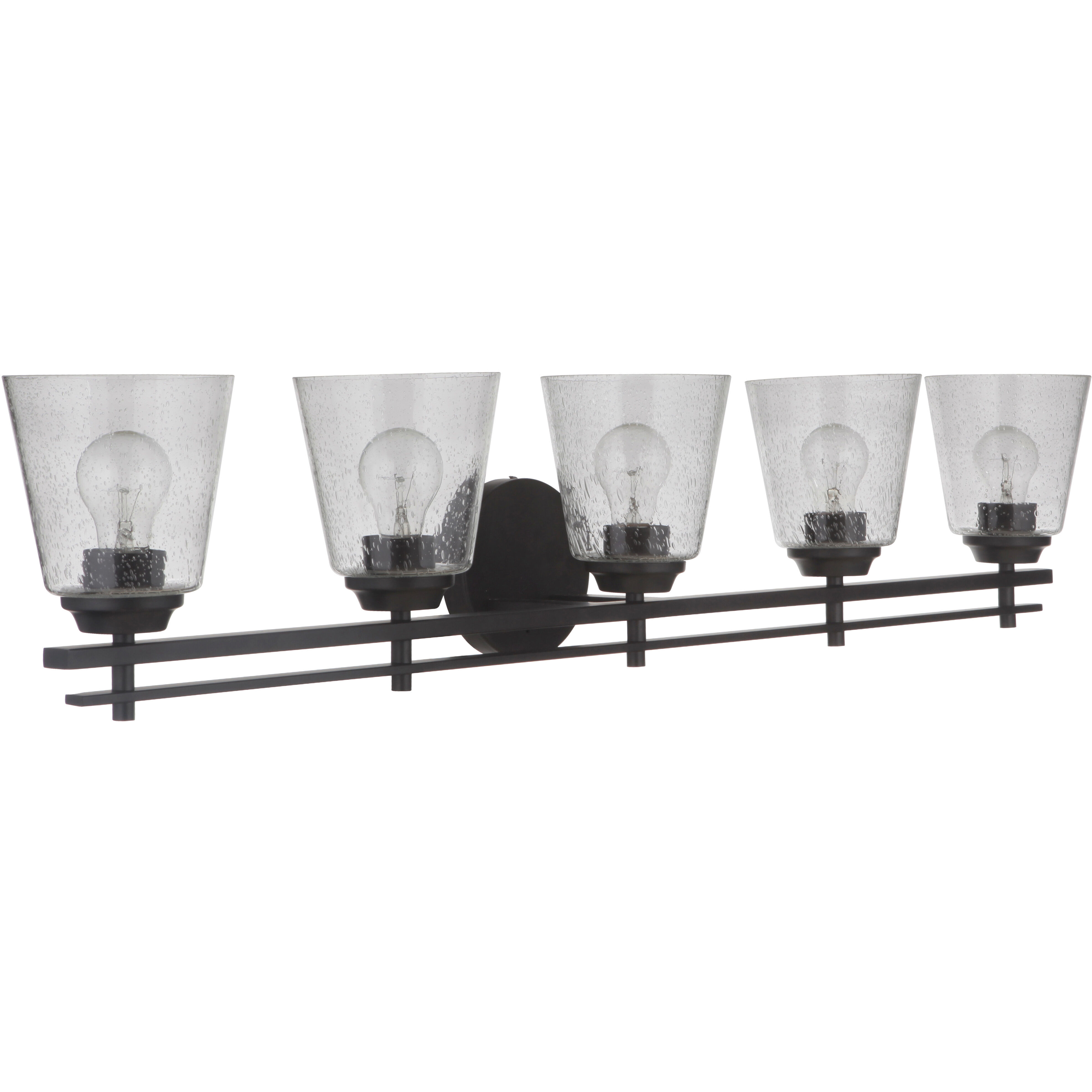 Neighborhood Drake 5 Light 42 inch Flat Black Vanity Light Wall Light, Neighborhood Collection