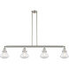 Franklin Restoration Olean LED 51.38 inch Brushed Satin Nickel Island Light Ceiling Light in Clear Glass, Franklin Restoration