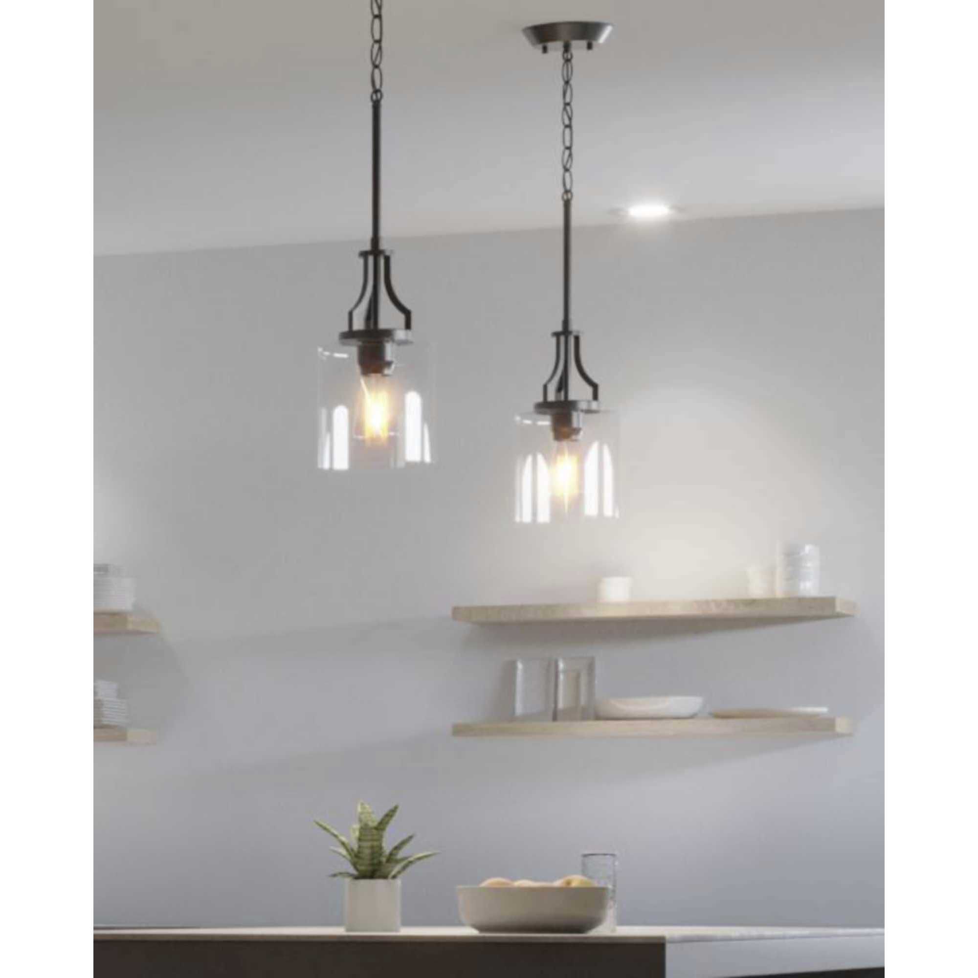 Lassiter 1 Light 6 inch Matte Black Mini-Pendant Ceiling Light