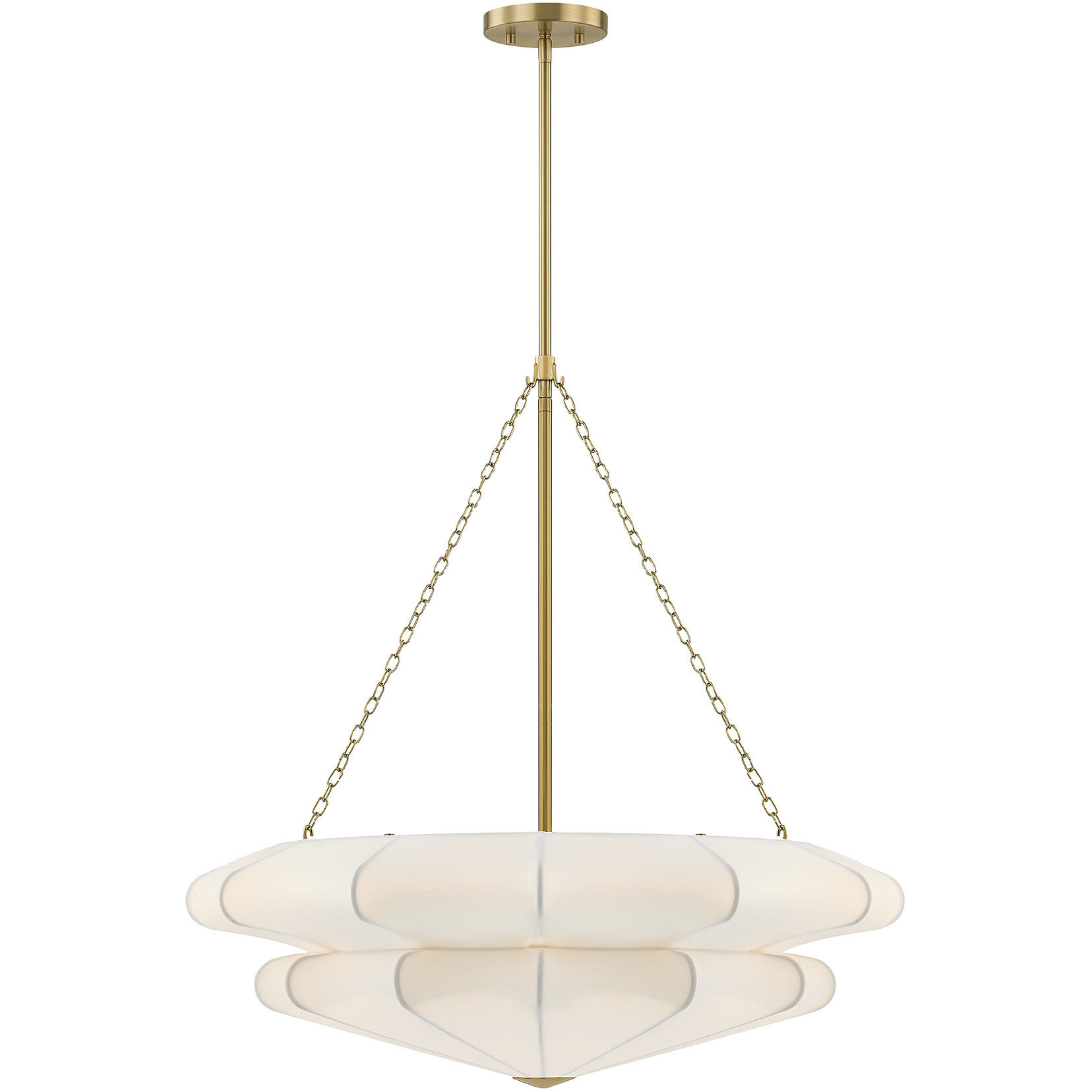 Coppell 3 Light 28 inch Warm Brass Pendant Ceiling Light