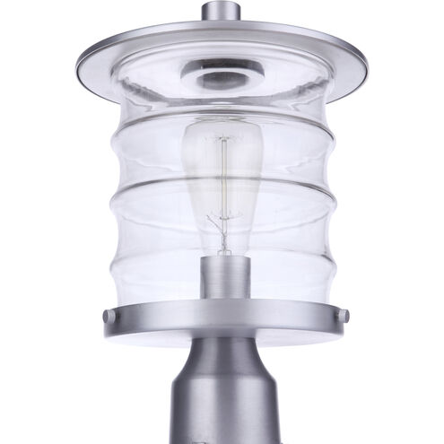 Canon 1 Light 14.13 inch Satin Aluminum Outdoor Post Mount