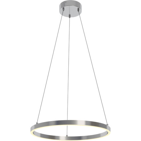 Glo LED 24 inch Satin Nickel Pendant Ceiling Light