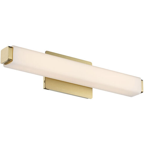 Vogue LED 20 inch Brushed Brass Bath Vanity & Wall Light in 3000K, 20in.
