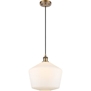Ballston Cindyrella LED 12 inch Brushed Brass Mini Pendant Ceiling Light