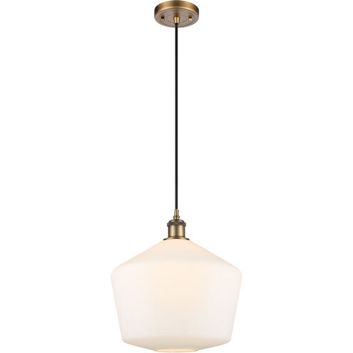 Ballston Cindyrella LED 12 inch Brushed Brass Mini Pendant Ceiling Light
