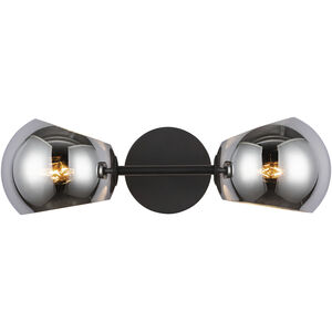 Alora Mood Willow 2 Light 16.75 inch Bathroom Vanity Light