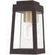 Oslo 1 Light 10 inch Bronze Outdoor Wall Lantern