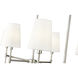 Adorra 6 Light 48 inch Polished Nickel Chandelier Ceiling Light