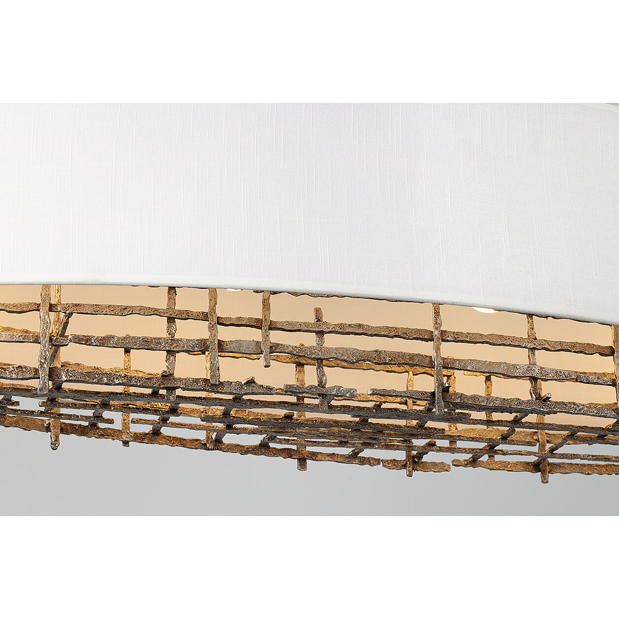 Cameo 4 Light 44 inch Campagne Luxe Linear Chandelier Ceiling Light