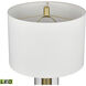 Tower Plaza 26 inch 9.00 watt Clear with Gold Table Lamp Portable Light