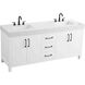 Nathan 72 X 34 inch White Bathroom Vanity Cabinet