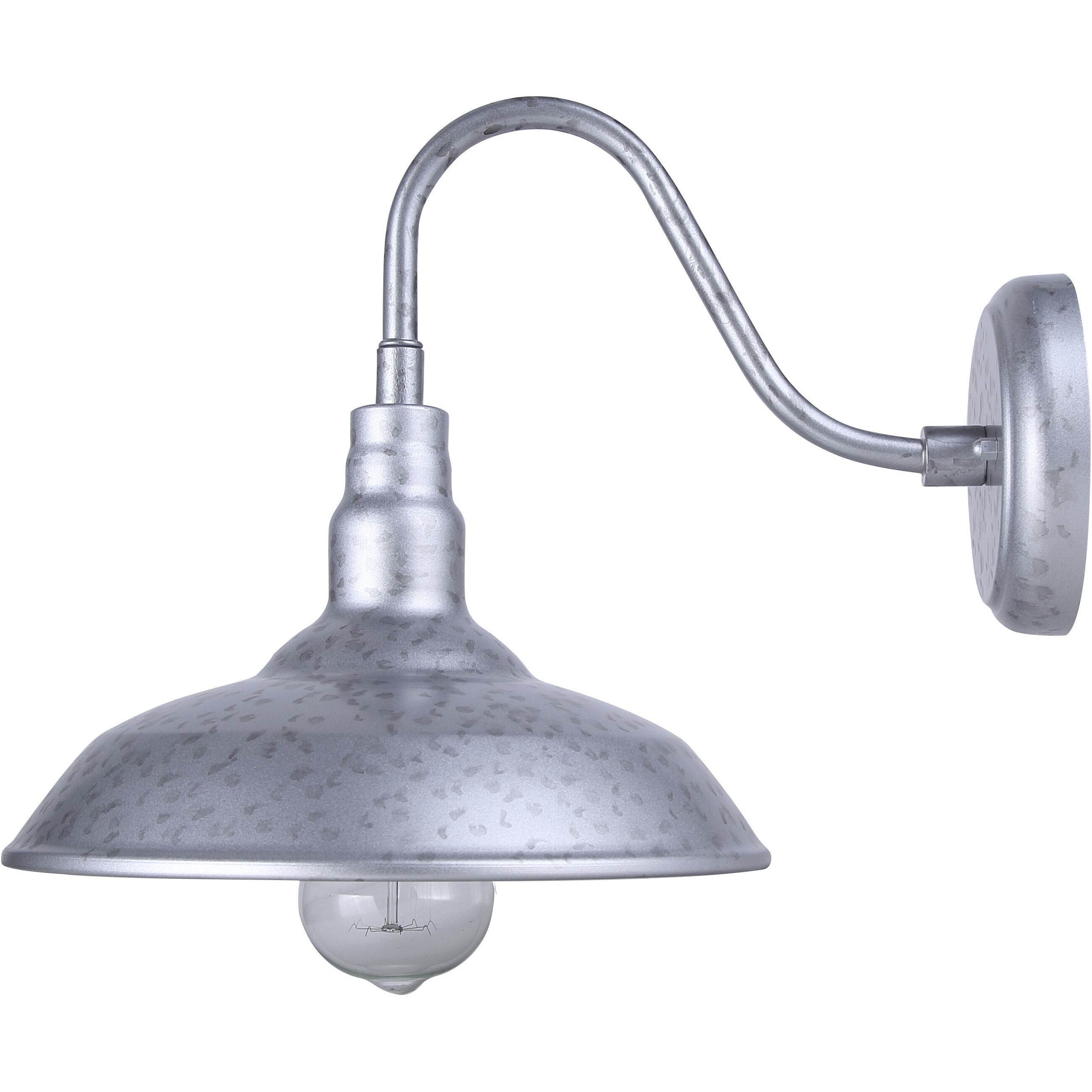 Desi 1 Light 10 inch Distressed Galvanized Outdoor Wall Lantern