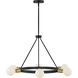 Orla LED 24 inch Black Chandelier Ceiling Light