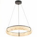Reuben LED 23.75 inch Matte Black Pendant Ceiling Light