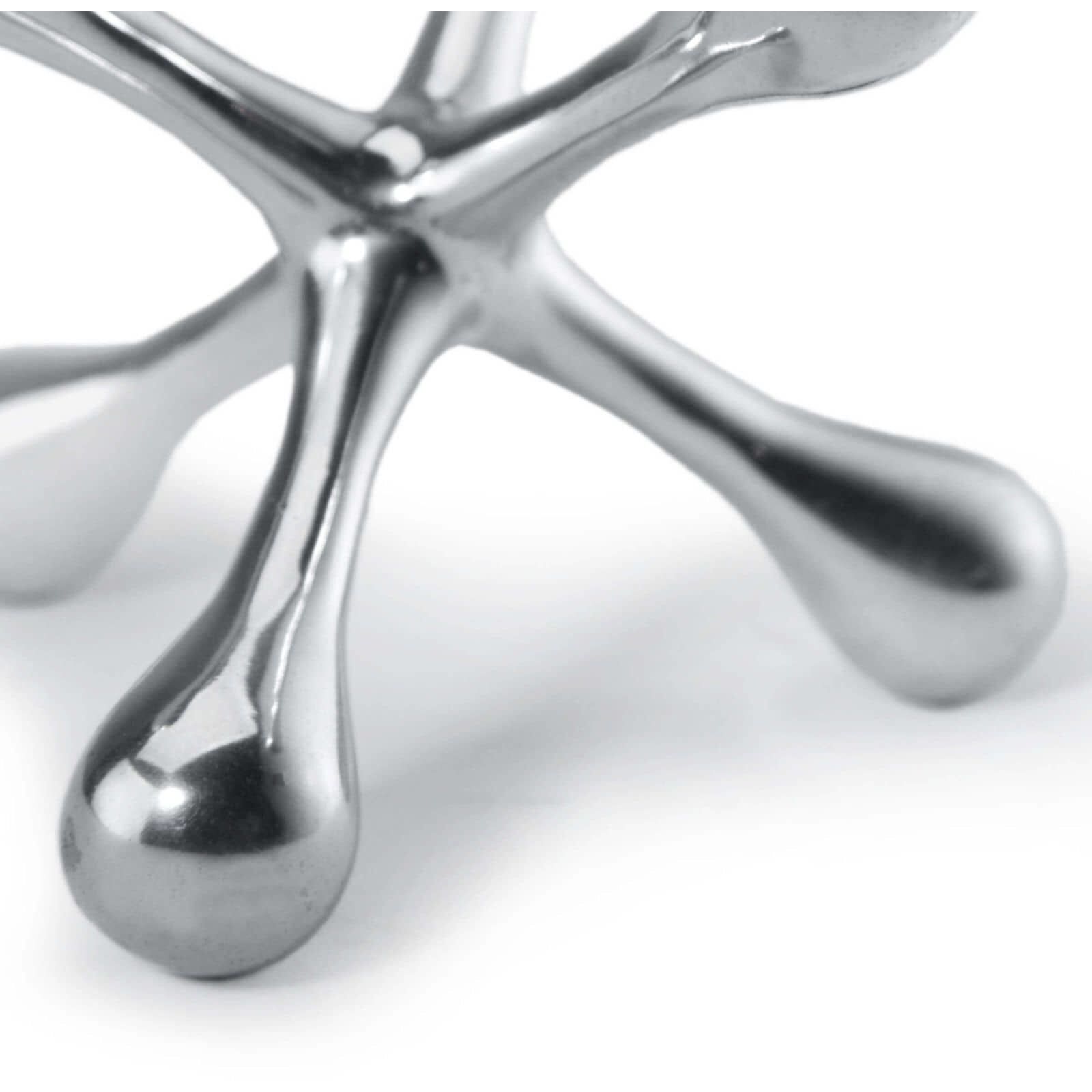 Modern Jack Polished Nickel Objet, Small