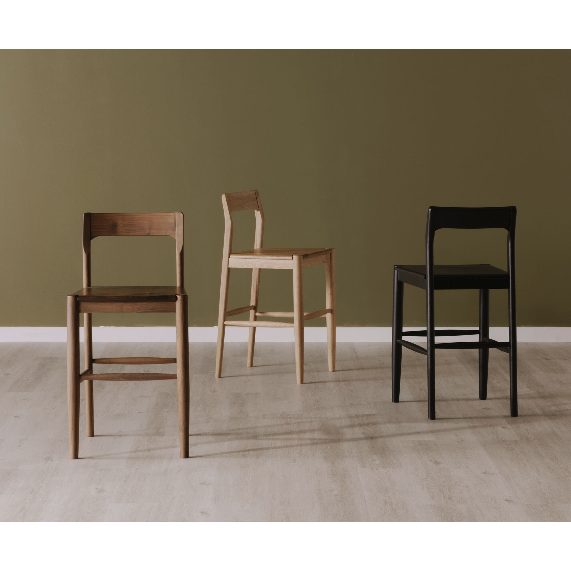Walnut counter stool best sale