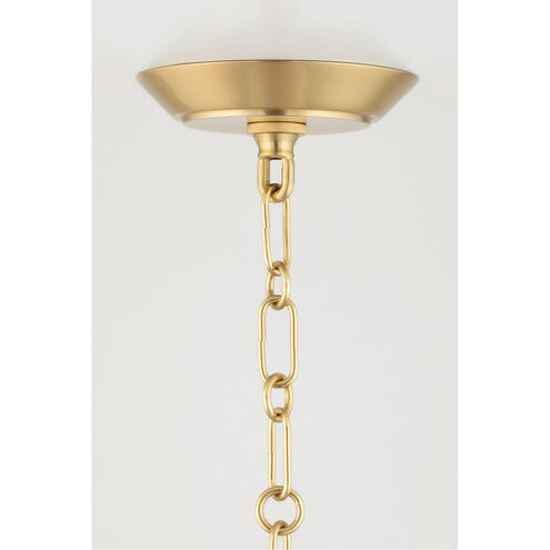 Debi 4 Light 30.5 inch Aged Brass Pendant Ceiling Light, Cylinder