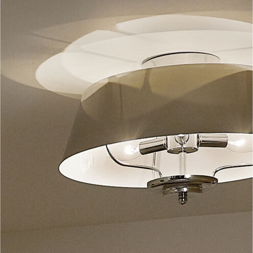 Luella 3 Light 16 inch Polished Nickel Pendant Ceiling Light