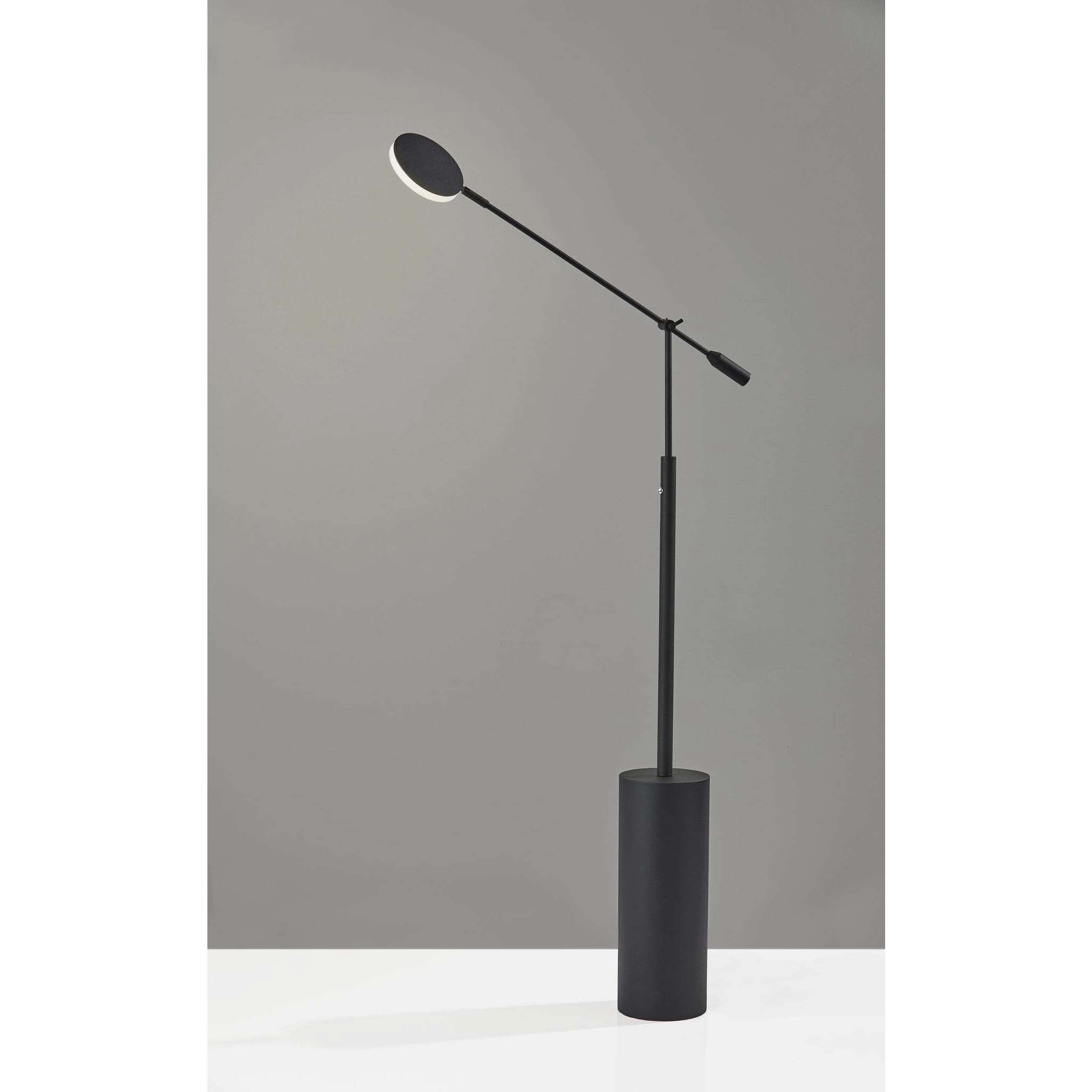 Grover 46 inch 10.00 watt Black LED Floor Lamp Portable Light