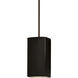 Radiance Collection 1 Light 5.5 inch Carbon Matte Black with Dark Bronze Pendant Ceiling Light