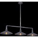 Toledo 3 Light 14 inch Old Silver Outdoor Linear Pendant