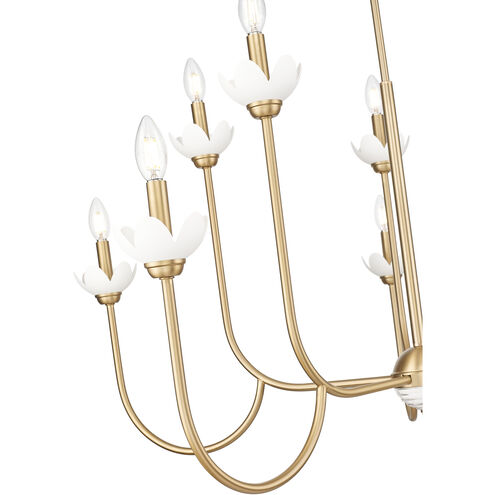 Allistair 10 Light 42 inch Modern Gold Chandelier Ceiling Light