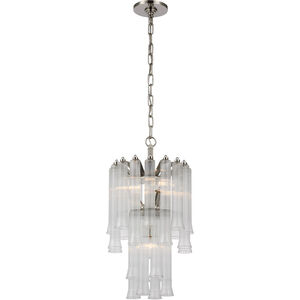 Visual Comfort Signature Collection Julie Neill Lorelei LED 12 inch Polished Nickel Waterfall Chandelier Ceiling Light, Petite JN5250PN-CG - Open Box