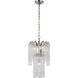 Julie Neill Lorelei LED 12 inch Polished Nickel Waterfall Chandelier Ceiling Light, Petite