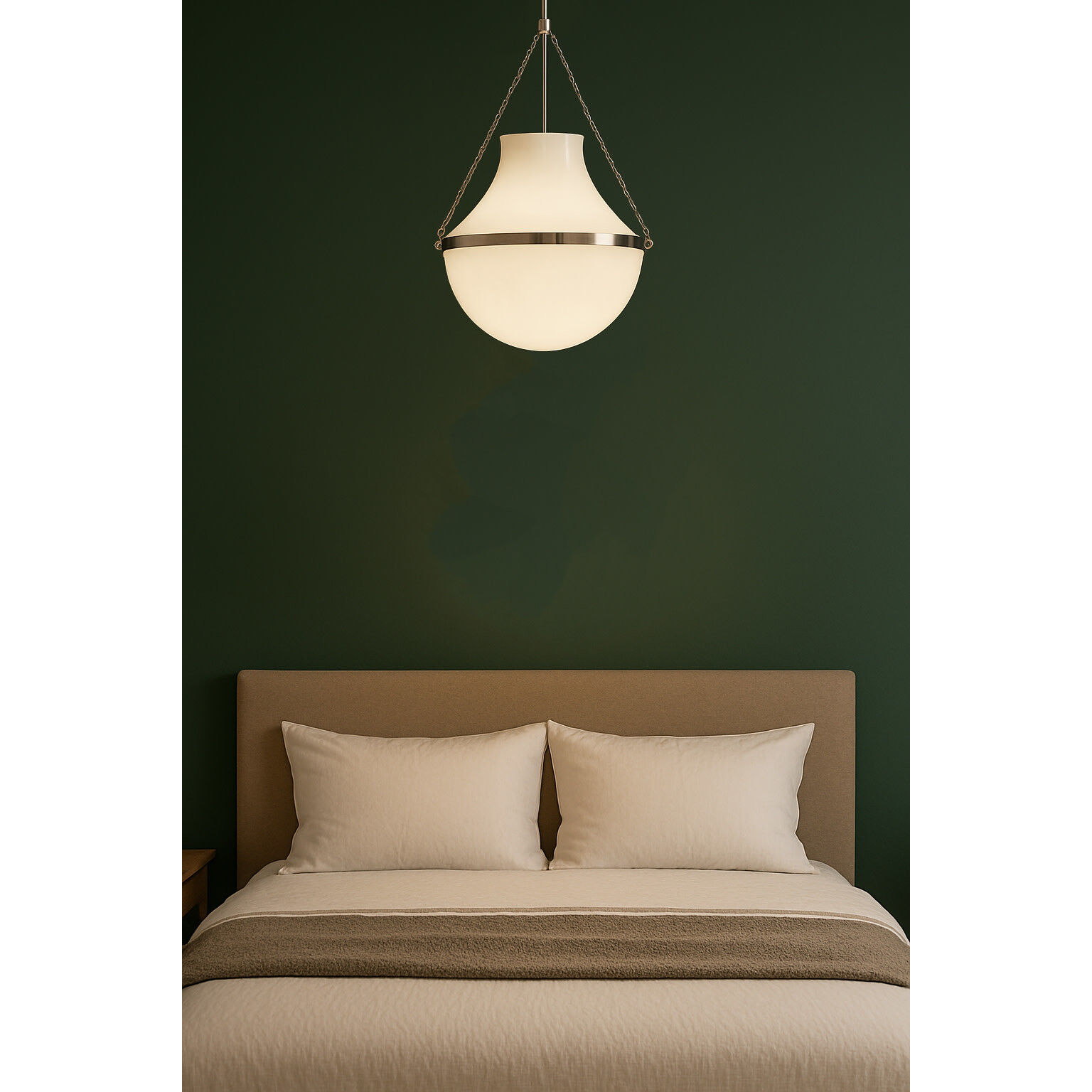 Collins 1 Light 15 inch Polished Nickel Pendant Ceiling Light, Medium